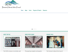 Tablet Screenshot of fremontculturalartscouncil.org